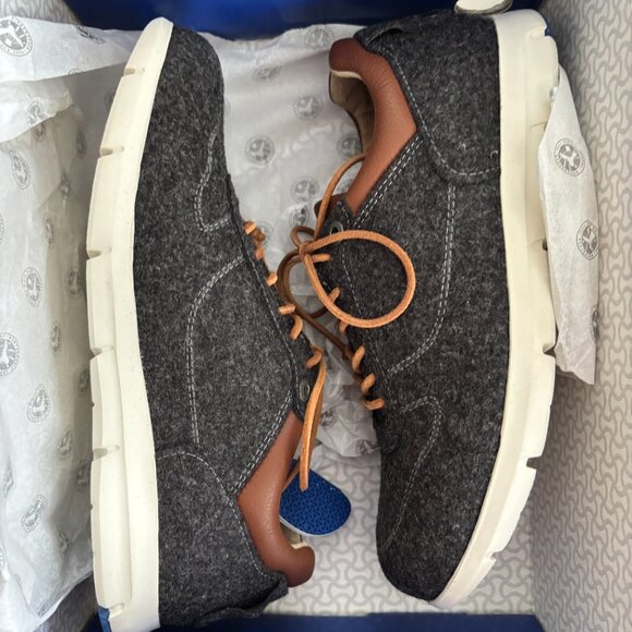 NIB | Birkenstock Gray Felt Lace Up Sneaker Shoe Cincinnati Narrow Fit EU 38 - Picture 6 of 8